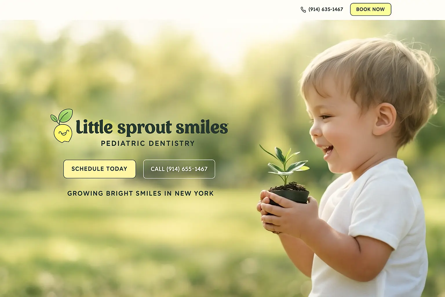 Modern Pediatric Dentistry - Website template preview
